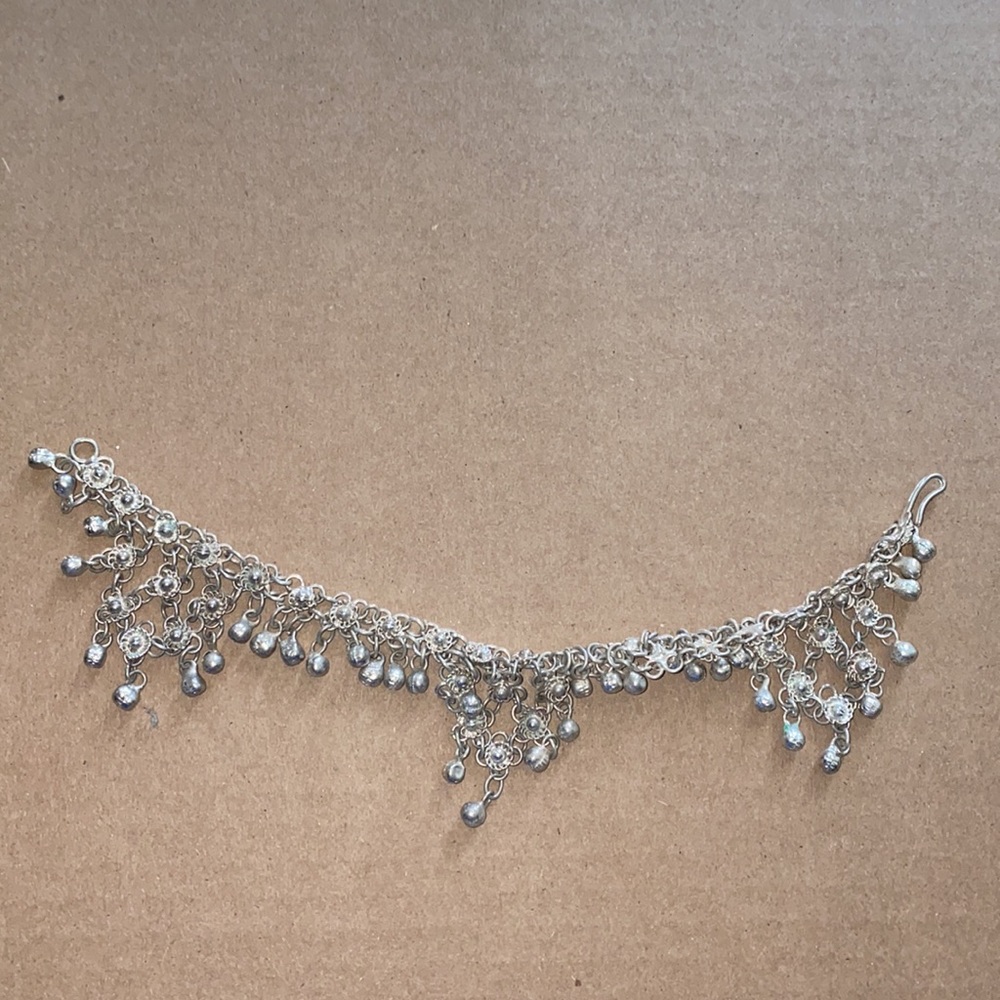Vintage Fun, Silver Tone, Dangling Bead Bracelet